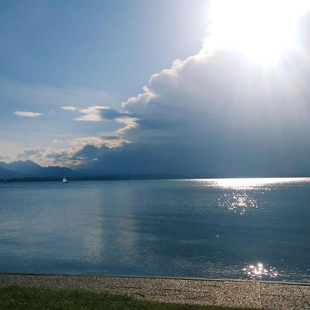 Ad Fontes Suite - 80Qm Mit 3 Zi & Sauna & 2 Badern Am Chiemsee! Übersee Zewnętrze zdjęcie