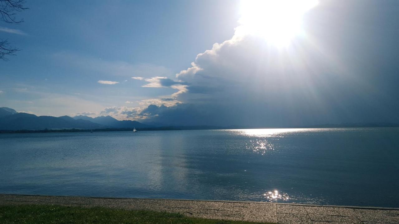 Ad Fontes Suite - 80Qm Mit 3 Zi & Sauna & 2 Badern Am Chiemsee! Übersee Zewnętrze zdjęcie